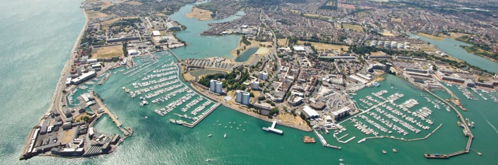 Portsmouth Harbour aerial image