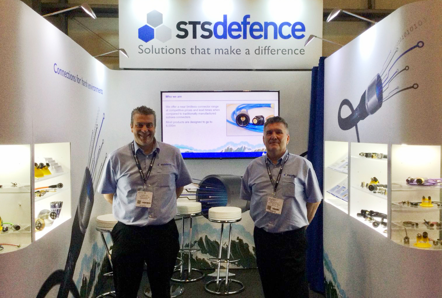 STS Defence Oceanology 2022 at the ExCel showcasing subsea capabilities including mouldings and connectors