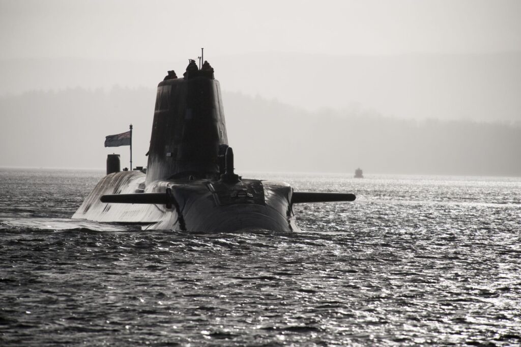 A Defence Imagery MoD image of submarine HMS Astute.